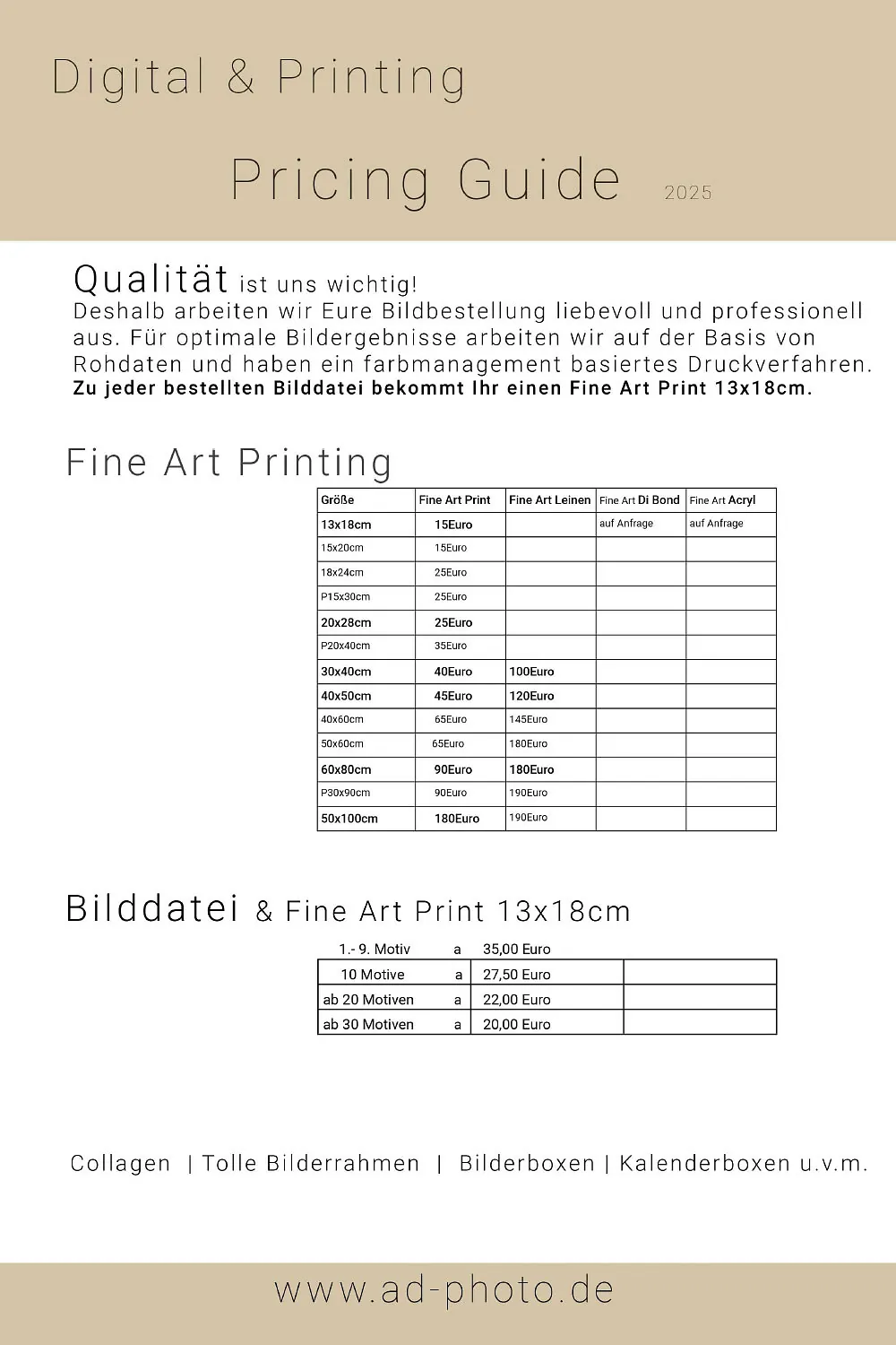 Preisliste