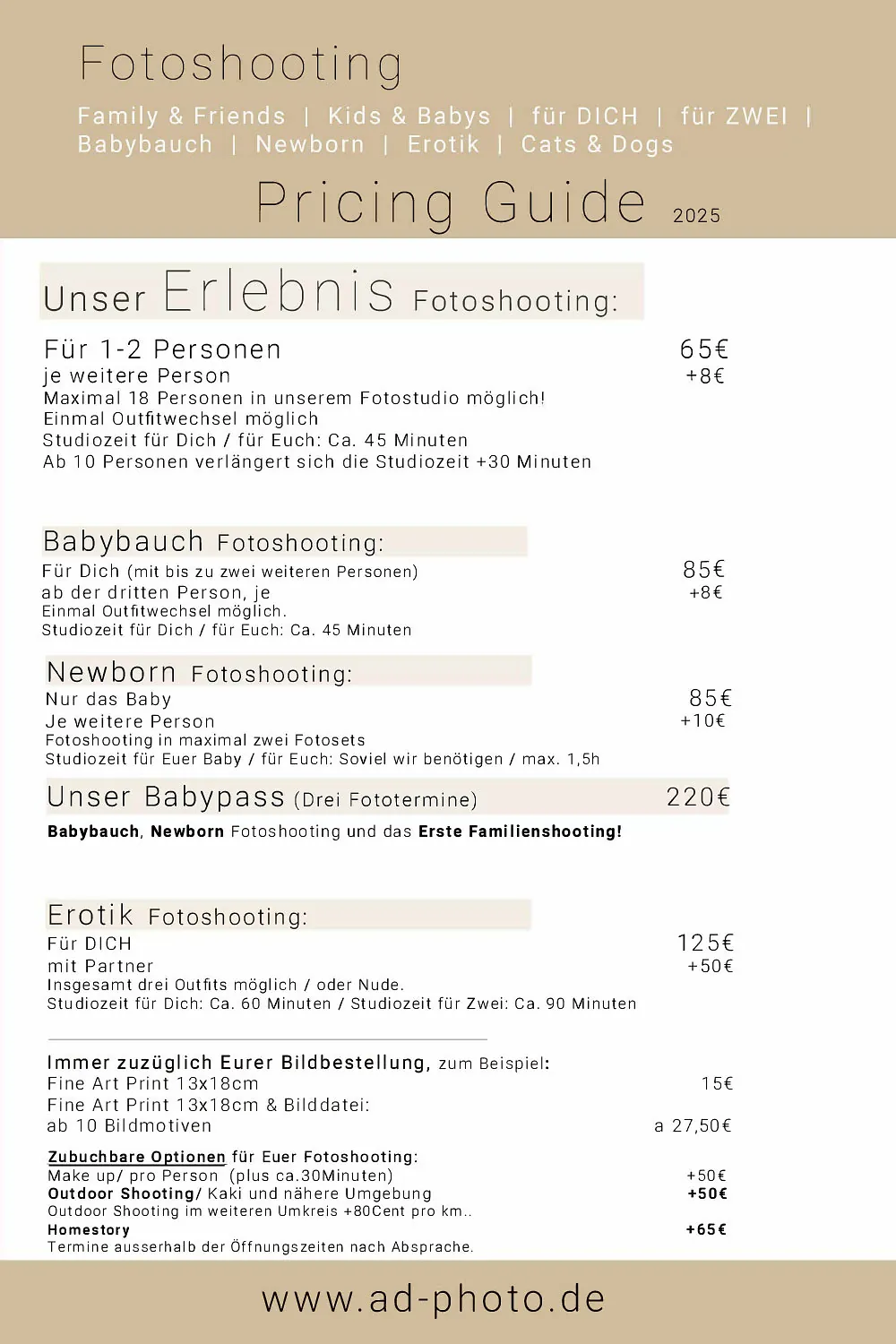 Preisliste
